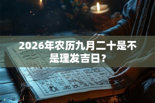 2026年农历九月二十是不是理发吉日？