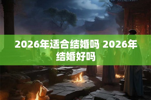 2026年适合结婚吗 2026年结婚好吗