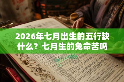 2026年七月出生的五行缺什么？七月生的兔命苦吗
