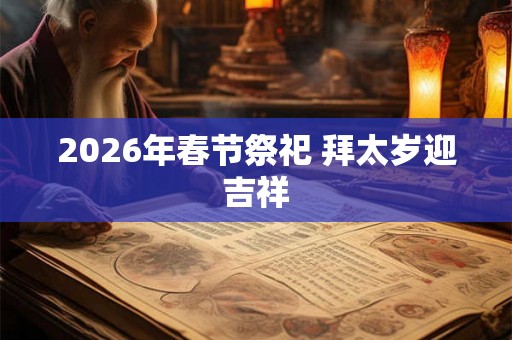 2026年春节祭祀 拜太岁迎吉祥
