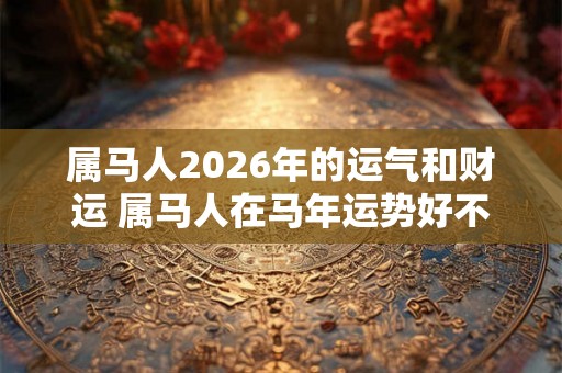属马人2026年的运气和财运 属马人在马年运势好不好