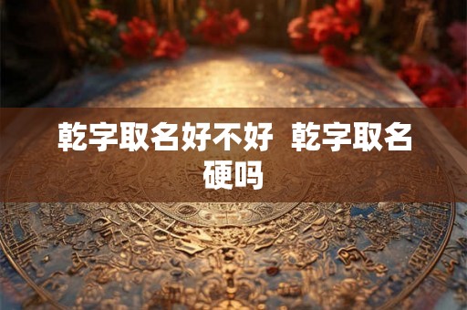 乾字取名好不好  乾字取名硬吗