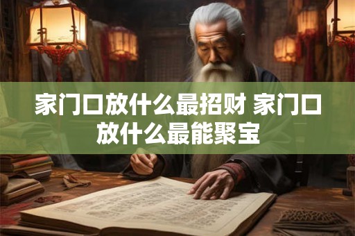 家门口放什么最招财 家门口放什么最能聚宝 家门口放什么最招财 家门口放什么最能聚宝