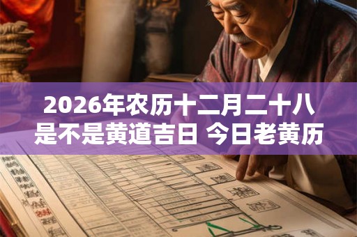 2026年农历十二月二十八是不是黄道吉日 今日老黄历如何
