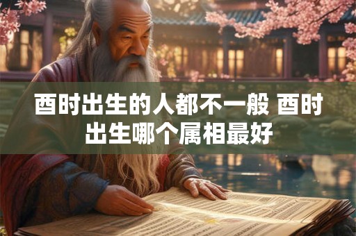 酉时出生的人都不一般 酉时出生哪个属相最好 酉时出生的人都不一般 酉时出生哪个属相最好