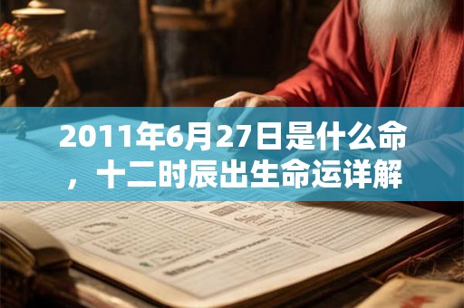 2011年6月27日是什么命，十二时辰出生命运详解