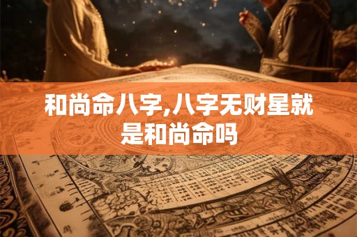 和尚命八字,八字无财星就是和尚命吗 和尚命八字,八字无财星就是和尚命吗
