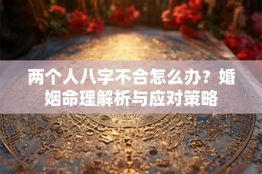 两个人八字不合怎么办？婚姻命理解析与应对策略