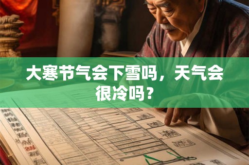 大寒节气会下雪吗，天气会很冷吗？