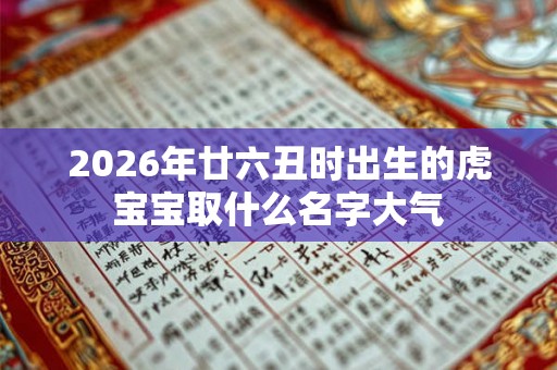 2026年廿六丑时出生的虎宝宝取什么名字大气