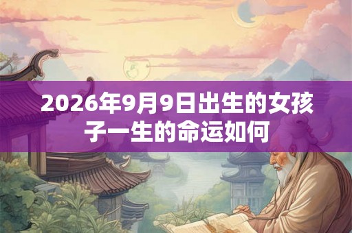 2026年9月9日出生的女孩子一生的命运如何 2026年9月9日出生的女孩子一生的命运如何