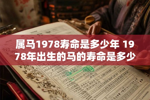 属马1978寿命是多少年 1978年出生的马的寿命是多少
