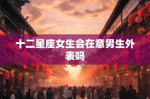 十二星座女生会在意男生外表吗