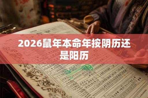 2026鼠年本命年按阴历还是阳历