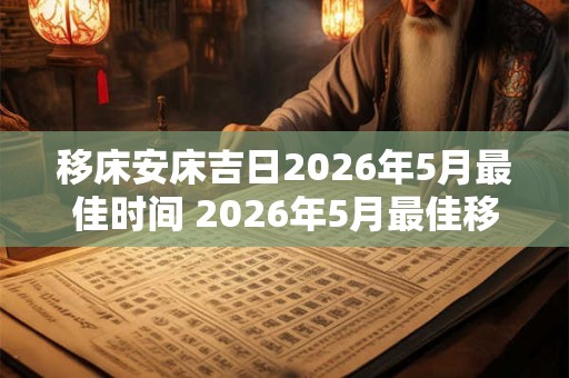 移床安床吉日2026年5月最佳时间 2026年5月最佳移床安床日期
