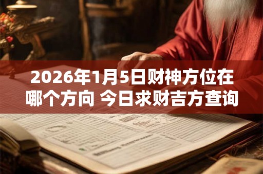 2026年1月5日财神方位在哪个方向 今日求财吉方查询
