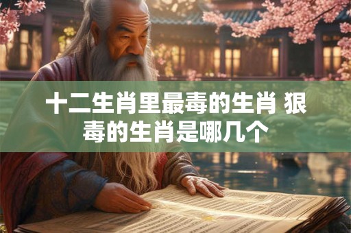 十二生肖里最毒的生肖 狠毒的生肖是哪几个