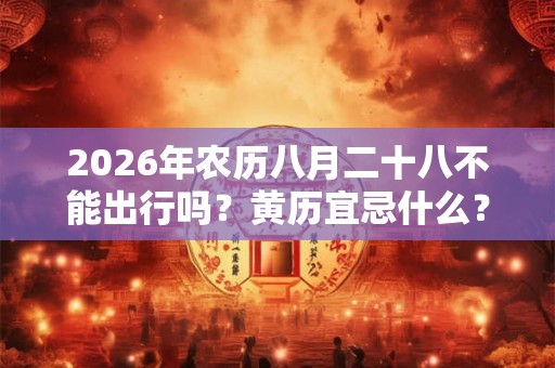 2026年农历八月二十八不能出行吗？黄历宜忌什么？