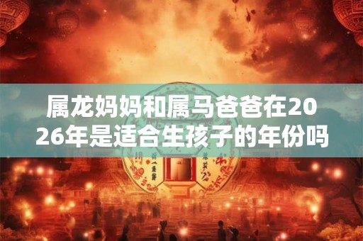 属龙妈妈和属马爸爸在2026年是适合生孩子的年份吗？