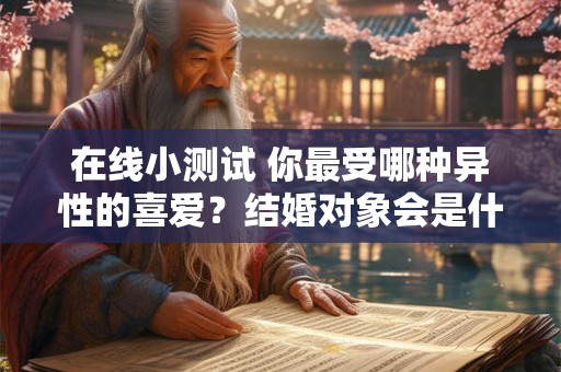 在线小测试 你最受哪种异性的喜爱？结婚对象会是什么类型？