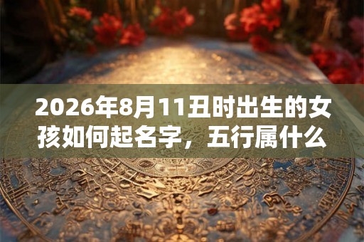 2026年8月11丑时出生的女孩如何起名字，五行属什么