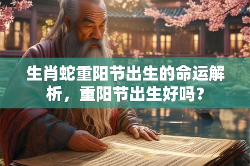 生肖蛇重阳节出生的命运解析，重阳节出生好吗？