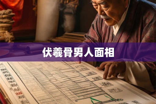 伏羲骨男人面相
