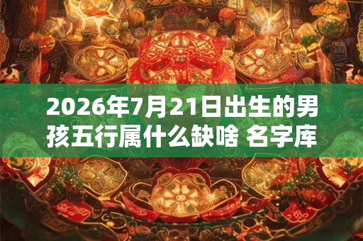 2026年7月21日出生的男孩五行属什么缺啥 名字库精选