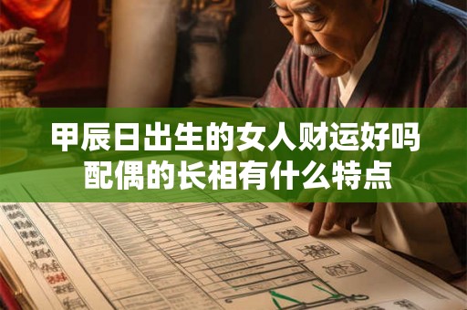 甲辰日出生的女人财运好吗 配偶的长相有什么特点 甲辰日出生的女人财运好吗 配偶的长相有什么特点