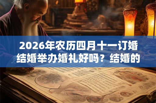 2026年农历四月十一订婚结婚举办婚礼好吗？结婚的风俗流程