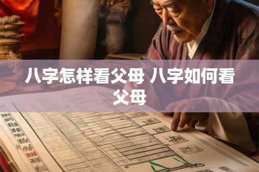 八字怎样看父母 八字如何看父母