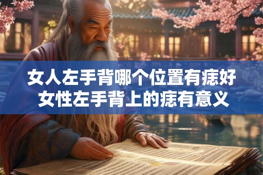 女人左手背哪个位置有痣好 女性左手背上的痣有意义吗