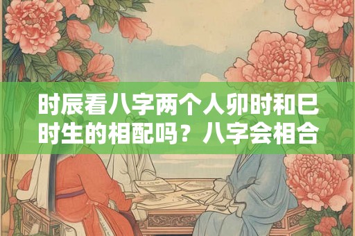 时辰看八字两个人卯时和巳时生的相配吗？八字会相合？