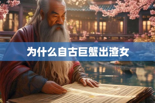 为什么自古巨蟹出渣女