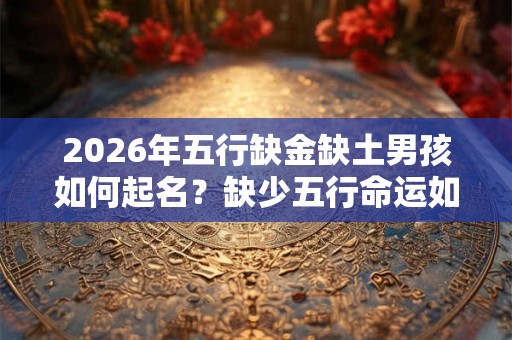 2026年五行缺金缺土男孩如何起名？缺少五行命运如何？