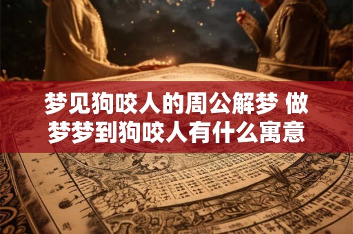梦见狗咬人的周公解梦 做梦梦到狗咬人有什么寓意
