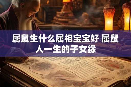 属鼠生什么属相宝宝好 属鼠人一生的子女缘