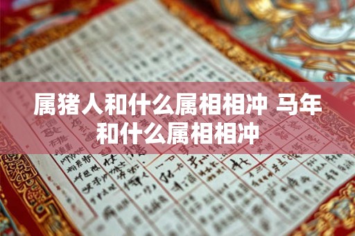 属猪人和什么属相相冲 马年和什么属相相冲