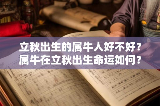 立秋出生的属牛人好不好？属牛在立秋出生命运如何？