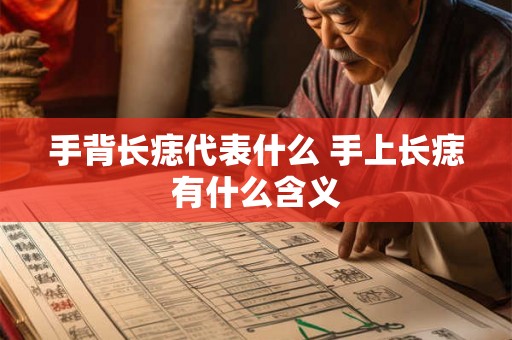 手背长痣代表什么 手上长痣有什么含义