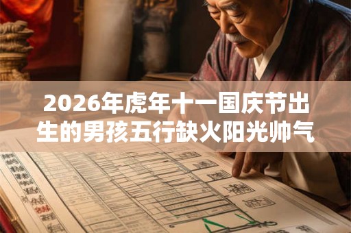 2026年虎年十一国庆节出生的男孩五行缺火阳光帅气名字