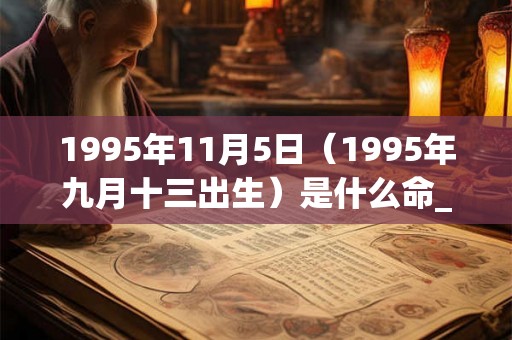 1995年11月5日（1995年九月十三出生）是什么命_命运如何