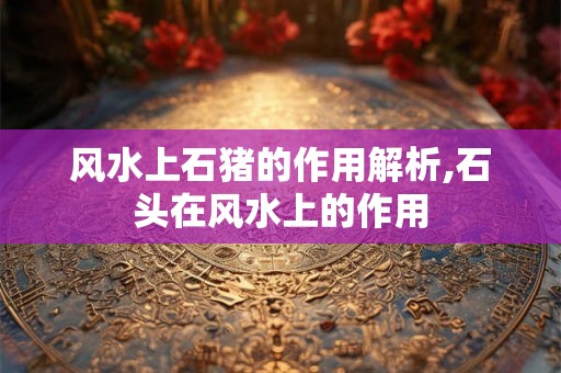 风水上石猪的作用解析,石头在风水上的作用