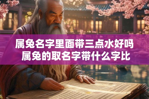 属兔名字里面带三点水好吗 属兔的取名字带什么字比较好