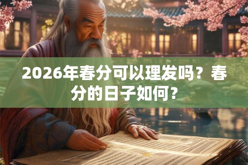 2026年春分可以理发吗?春分的日子如何? 2026年春分可以理发吗?春分的日子如何?
