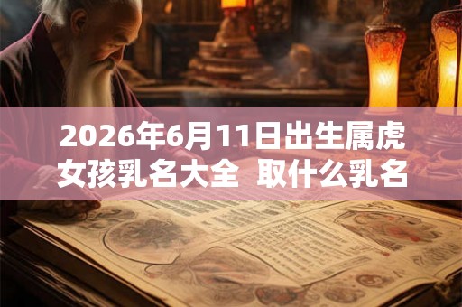 2026年6月11日出生属虎女孩乳名大全  取什么乳名好