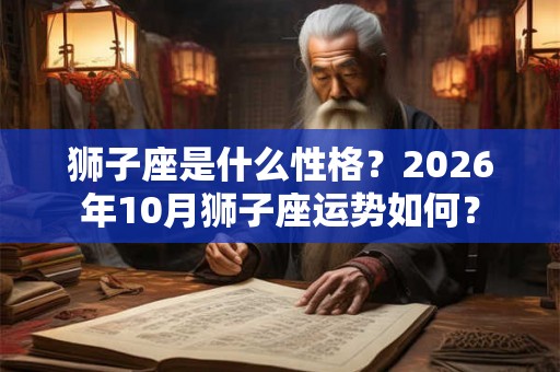 狮子座是什么性格？2026年10月狮子座运势如何？