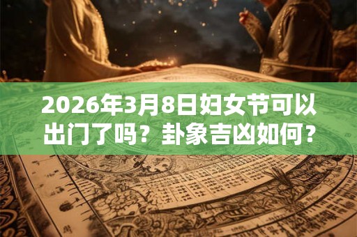 2026年3月8日妇女节可以出门了吗？卦象吉凶如何？
