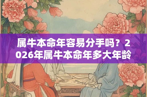属牛本命年容易分手吗?2026年属牛本命年多大年龄? 属牛本命年容易分手吗?2026年属牛本命年多大年龄?