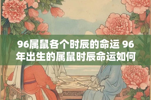 96属鼠各个时辰的命运 96年出生的属鼠时辰命运如何